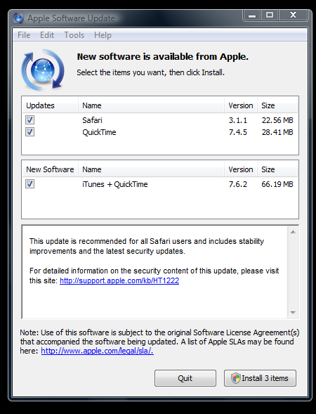 Apple Software Update Fixes Mozilla Objection